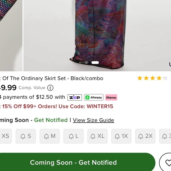 Multicolor Patterned Women's Skirt Set - Picture 6 of 8